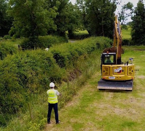Safety precautions before completing groundworks