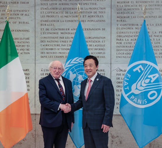 President Higgins: 'We need to shift away from over-reliance on imported fertiliser'