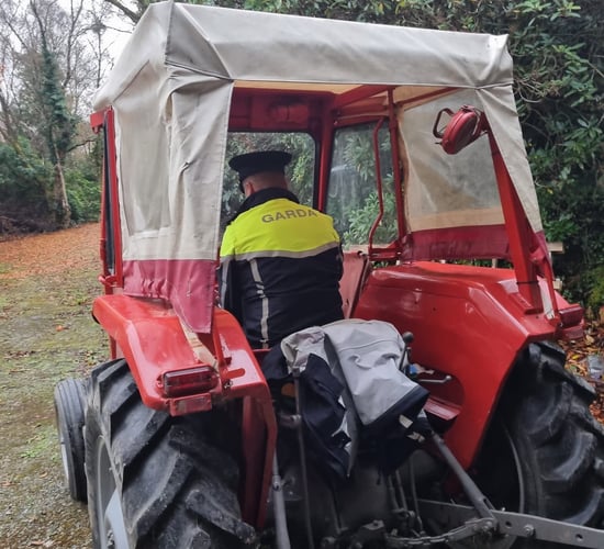 Gardaí catch 12-year-old children driving tractors in Co. Donegal