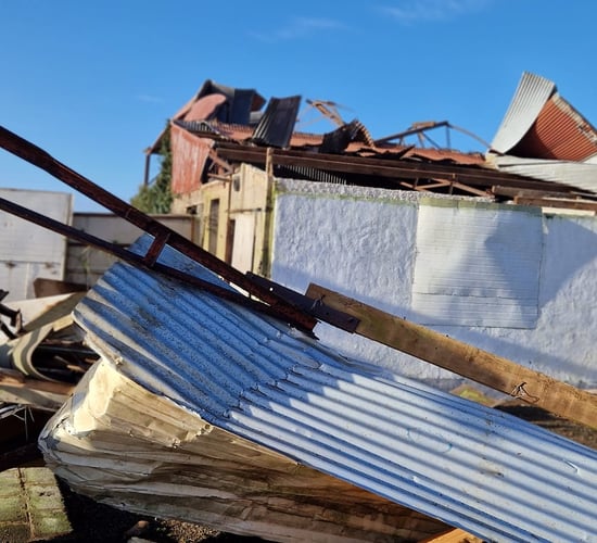 Farm sheds in Wexford destroyed by 'tornado-like' winds