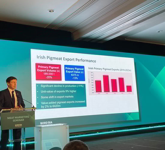 Bord Bia: Irish pigmeat production declined by 11% in 2023