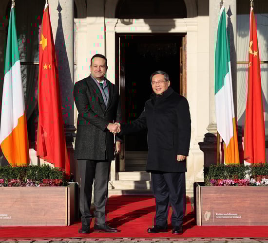 Chinese Premier dines on Irish beef during lunch with Taoiseach