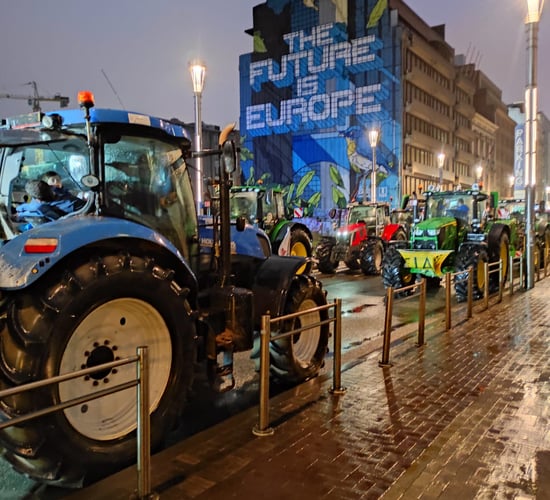 Watch: Farmers back on the streets of Brussels