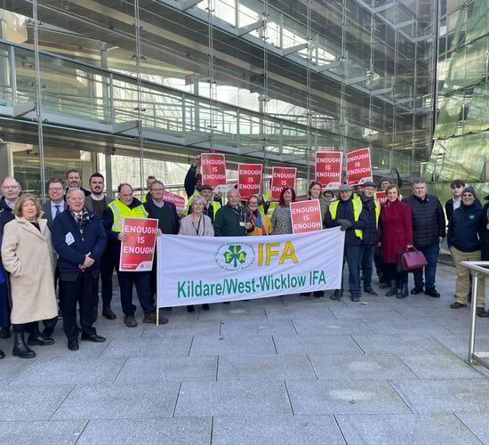 IFA protest in Kildare over tillage concerns and scheme 'bureaucracy'