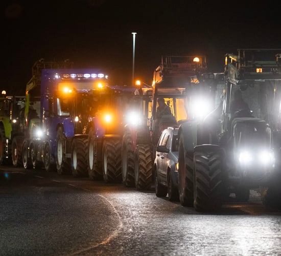 Watch: Thousands of farmers support 'show of solidarity'