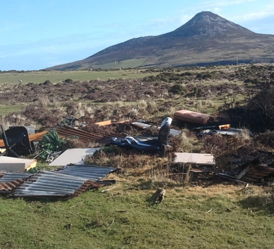 Over 120t of waste dumped in Wicklow and Dublin uplands