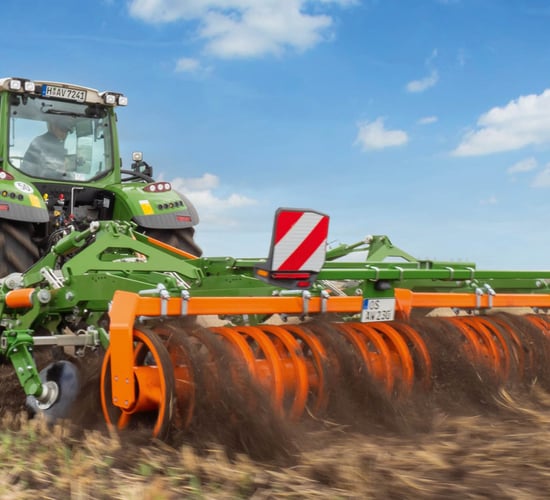 Latest Amazone Cenio cultivator folds for transport