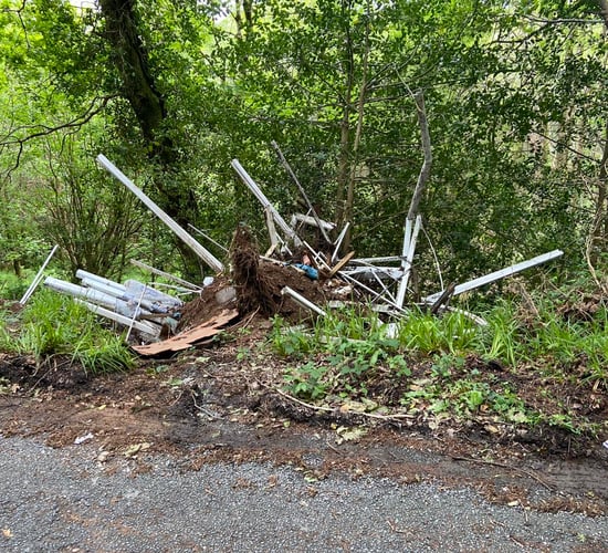 Illegal dumping leads to temporary road closure in Wicklow