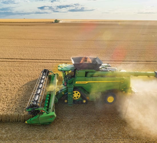 Spring barley harvest in Co. Mayo: What a difference a year makes