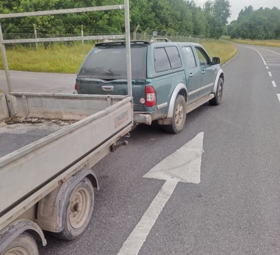 Green diesel detected in 4x4 towing trailer in Kilkenny