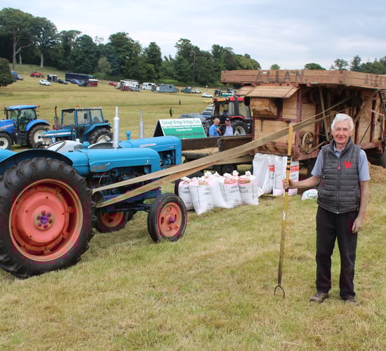 Traditional threshing demo a hit at Castlewellan Show