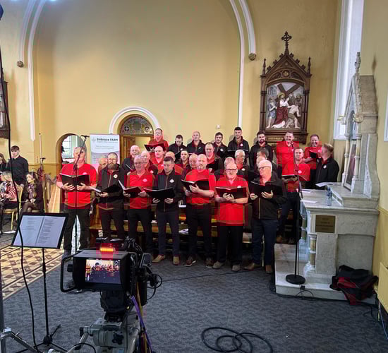 Farmers in male choir gear up to hit a high note at Electric Picnic