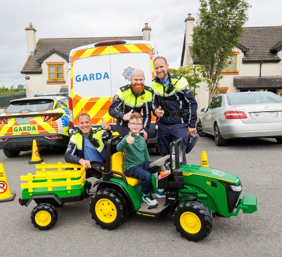 Make-A-Wish gifts 7-year-old Fíonn a John Deere toy tractor