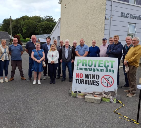 Locals protest against proposed wind farm on Offaly bog