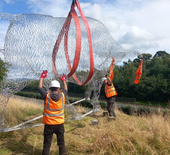 'Brown Bull of Cooley' returns to overlook the M1 in Louth