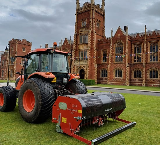 The uses of soil aeration in  grassland farming