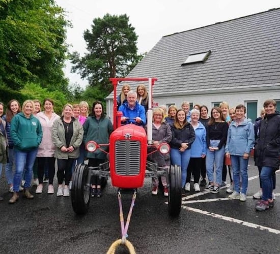 50 women tackle tractor pull for hub project