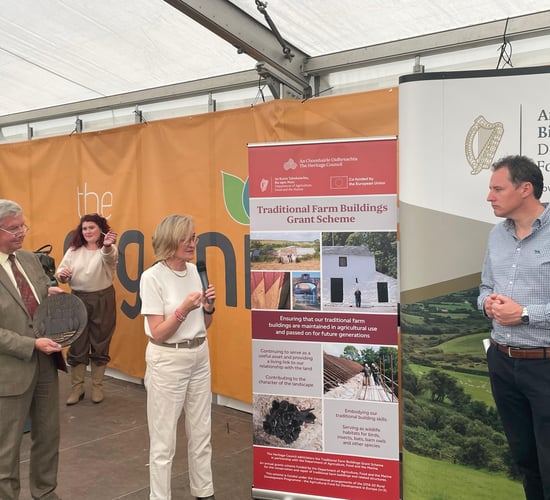 Minister accepts heritage award for Traditional Farm Buildings