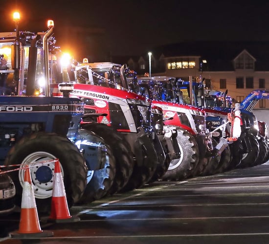 Winterval tractor parade for European city of Christmas