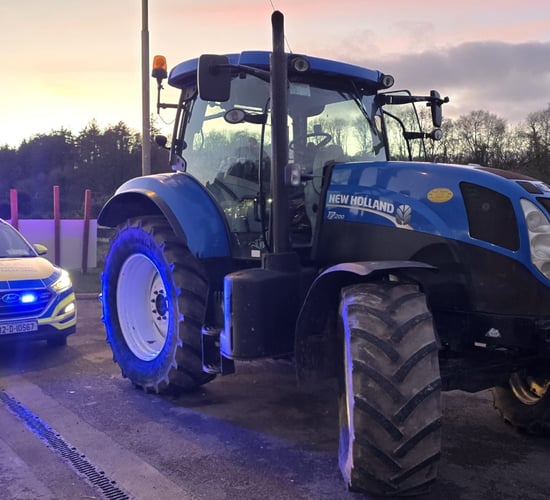 Young Cork tractor driver stopped with tax expired 2,919 days