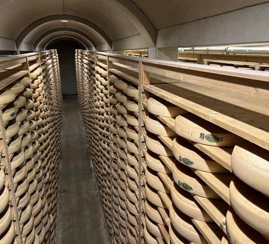 Watch: Comté cheese taste testing in a 100,000 wheel cellar