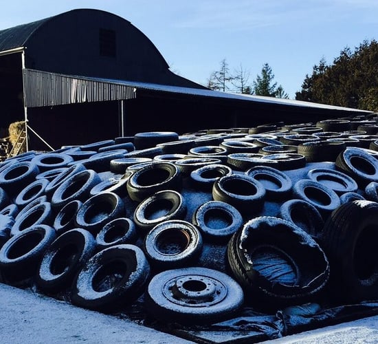 Preparing the milking parlour for this winter's frost