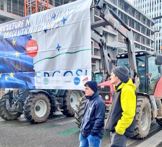 Irish MEPs attend 'Stop Mercosur' protest in Strasbourg