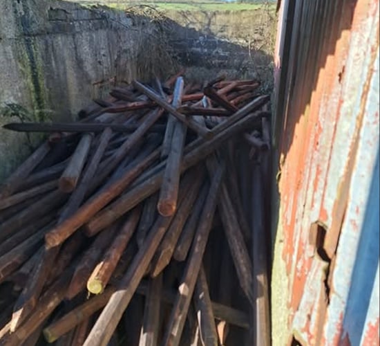 Fence posts and fencing worth £4,000 'recovered' in rural area by PSNI
