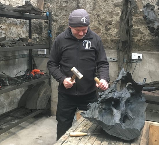 Laois man creates stunning sculptures from aged bogwood