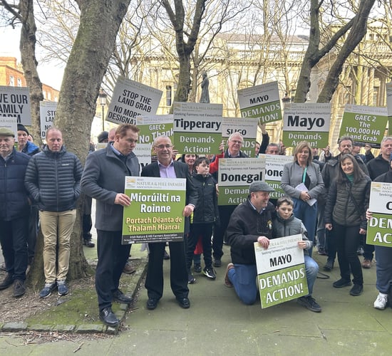 INHFA protesters demand meeting with Heydon over GAEC 2 concerns