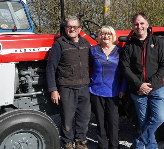Family tractor and UTB at Blackwater Valley tractor run