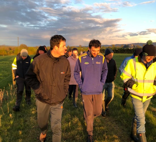 Young farmers learn about planting and managing hedgerows