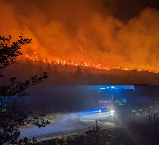 NI fire fighters tackle 146 gorse fires in 3-day period