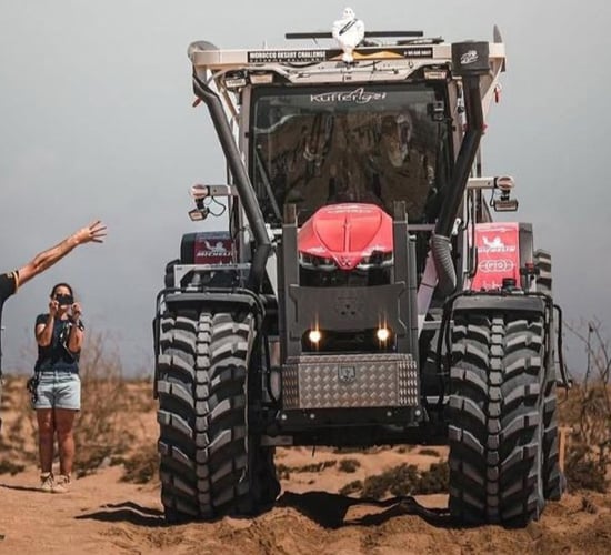 Massey Ferguson rallies a race-tuned 8S in Morocco