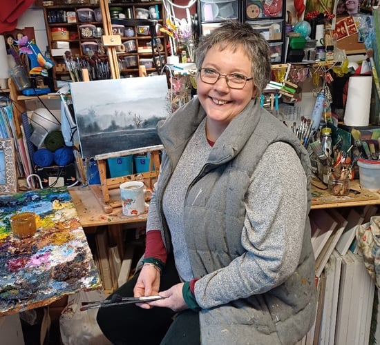 Artist draws on childhood farming memories for paintings