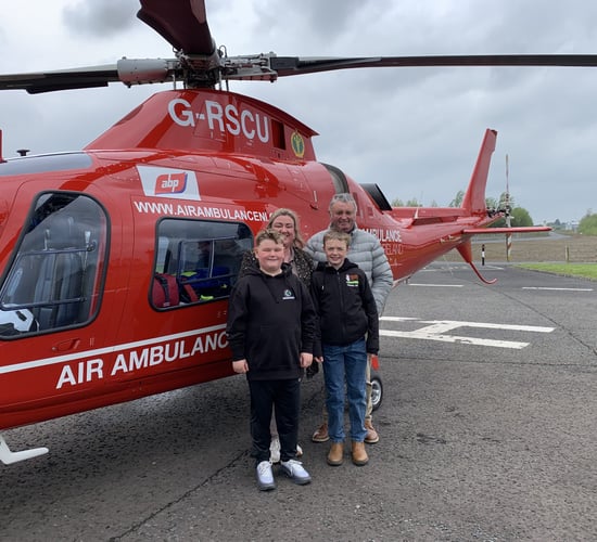 Co. Down farmer raises over £4,000 for Air Ambulance NI