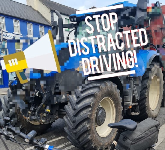 Gardaí fine tractor driver for using mobile phone