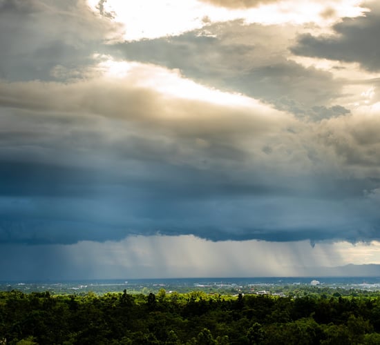 Status Yellow warning for thunderstorms for 3 counties