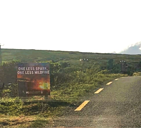 Warning sign removed from 'fire blackspot' on Achill Island