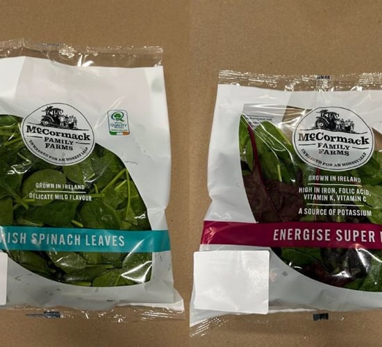 Recall of spinach and salad leaves due to listeria concerns