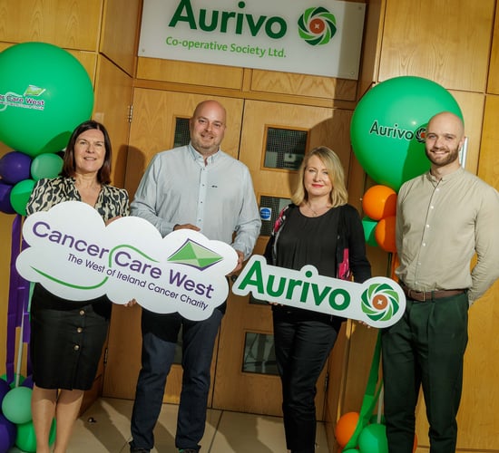 Cancer Care West is Aurivo’s charity partner of the year
