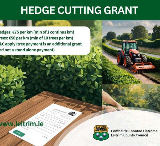 Leitrim County Council opens applications for hedge cutting scheme