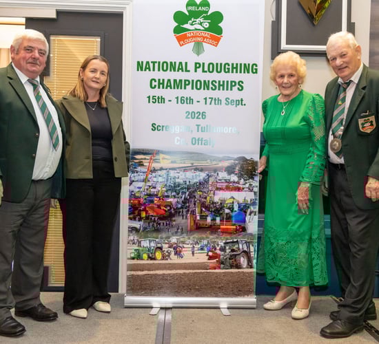 Ploughing 2026 to return to Screggan, Co. Offaly