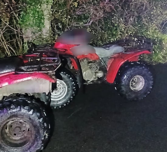 Donegal gardaí seize 3 quads from youths over weekend