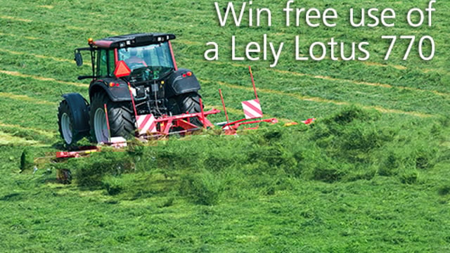 Win the use of a Lely Lotus tedder!