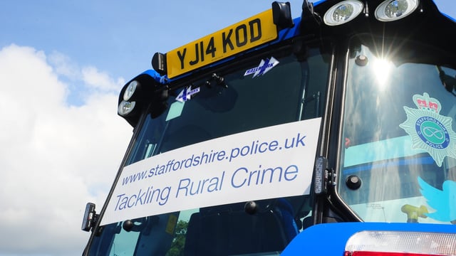 UK police to use tractor to fight rural crime