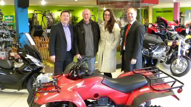 Kilkenny farmer wins Honda Quad worth €6,000