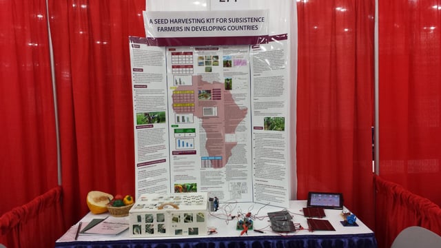 Young Scientist project on seed harvesting for farmers in developing countries
