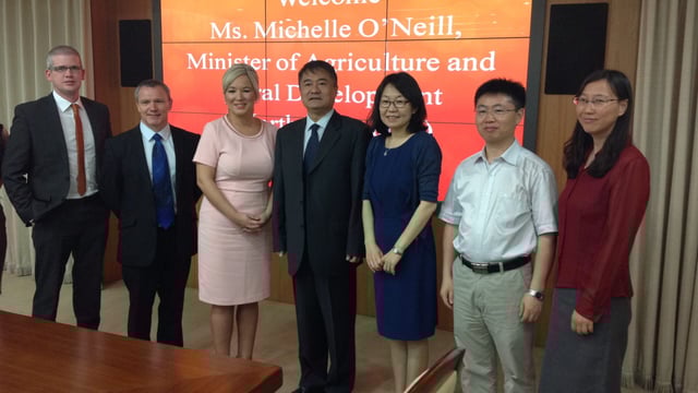 'China impressed with the North's standard of pork'