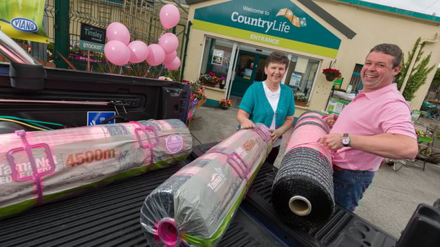 Glanbia sells pink netwrap to raise cancer awareness
